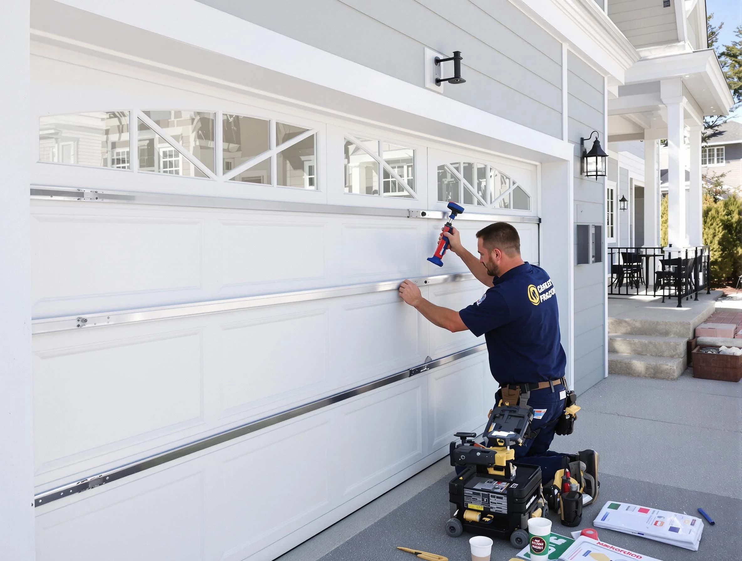Professional garage door installation by Pleasant View Garage Door Repair in Pleasant View