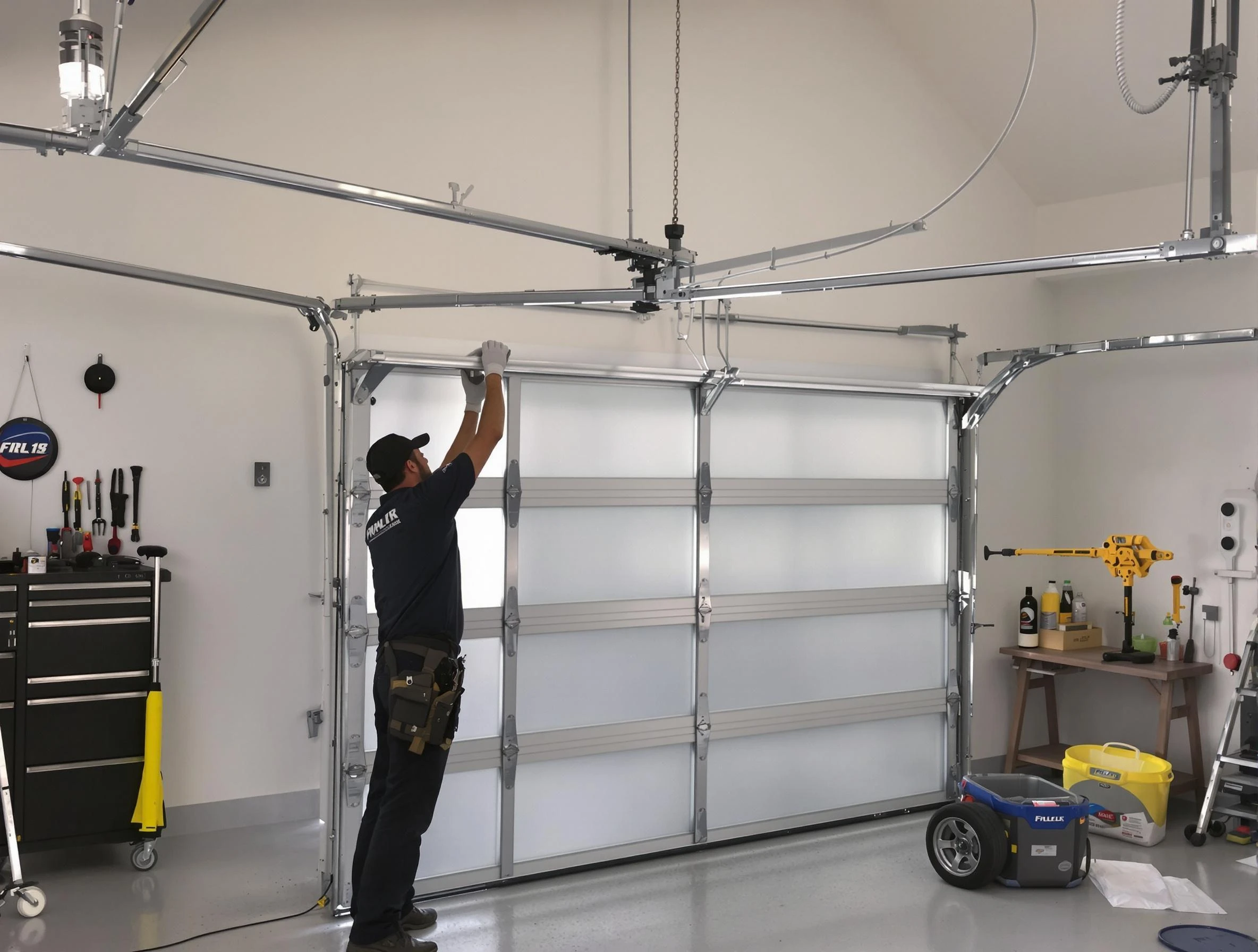 Pleasant View Garage Door Repair certified team performing precision garage door installation in Pleasant View