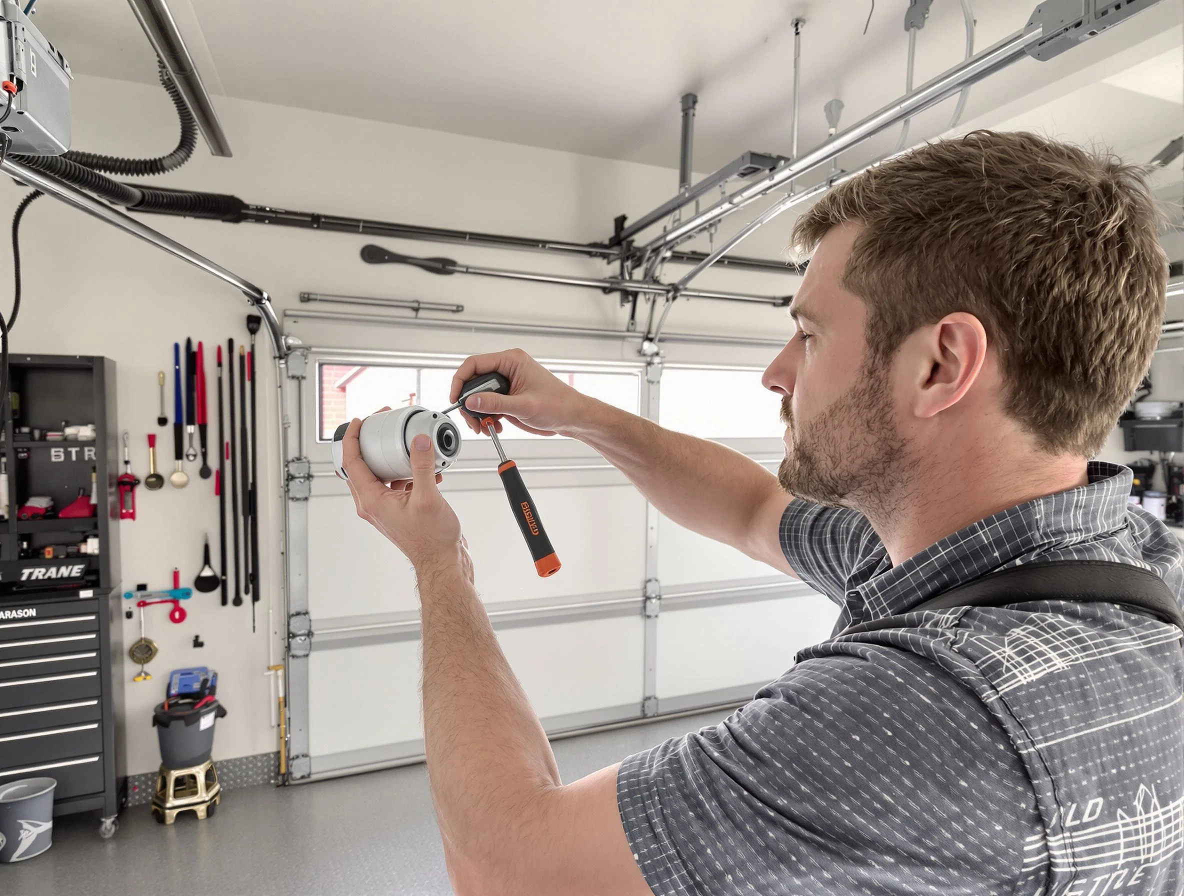 Garage door opener repair service by Pleasant View Garage Door Repair in Pleasant View