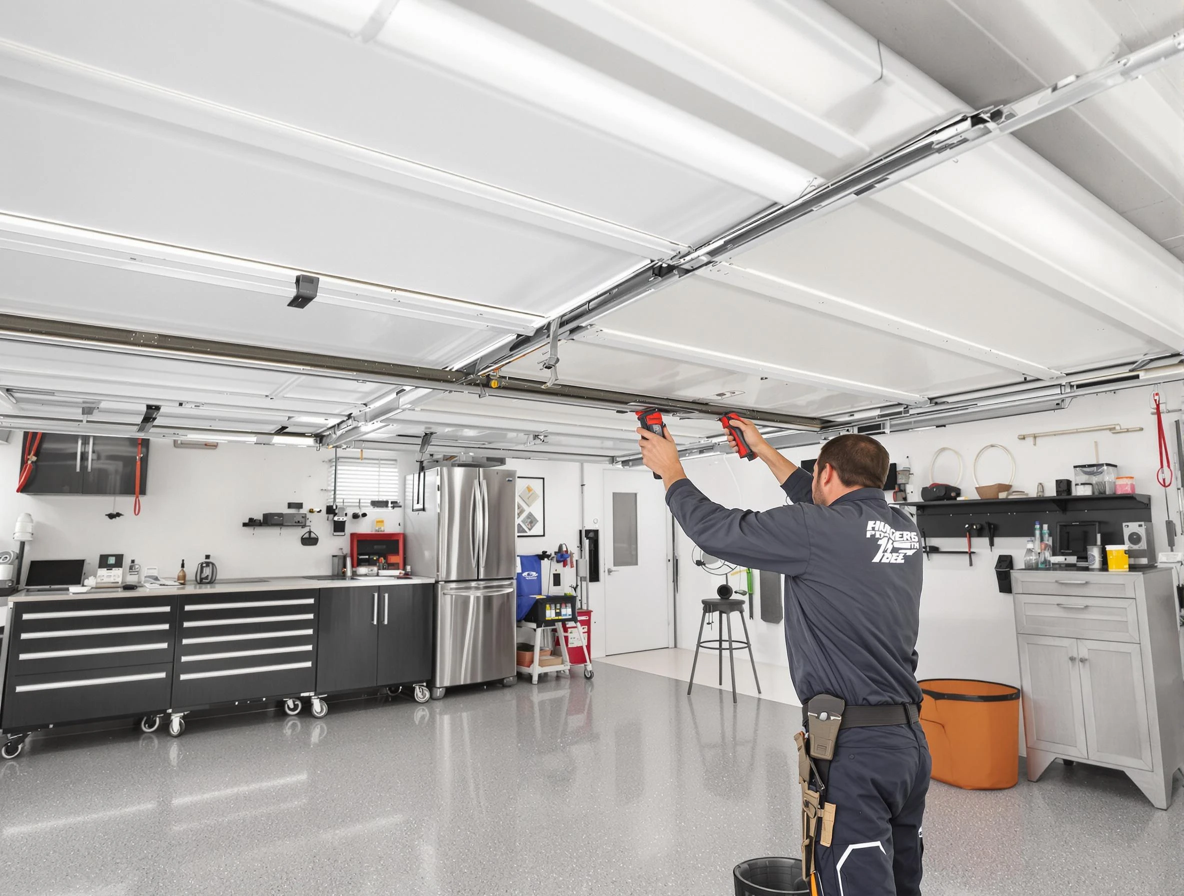 Overhead garage door repair service by Pleasant View Garage Door Repair in Pleasant View